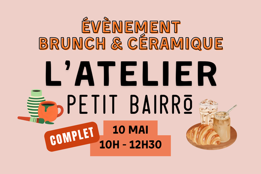 Brunch & Céramique le 10/05 - Formule tout compris à 65€ par personne