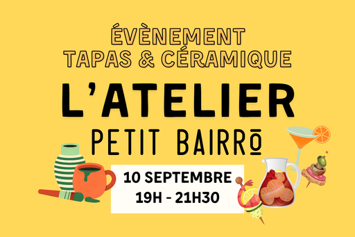 Tapas & Céramique le 10 septembre - Formule tout compris à 65€ par personne