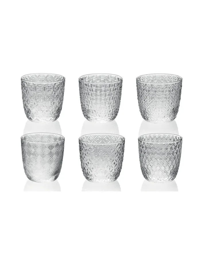 Set de 6 verres SIXTIES - Transparent