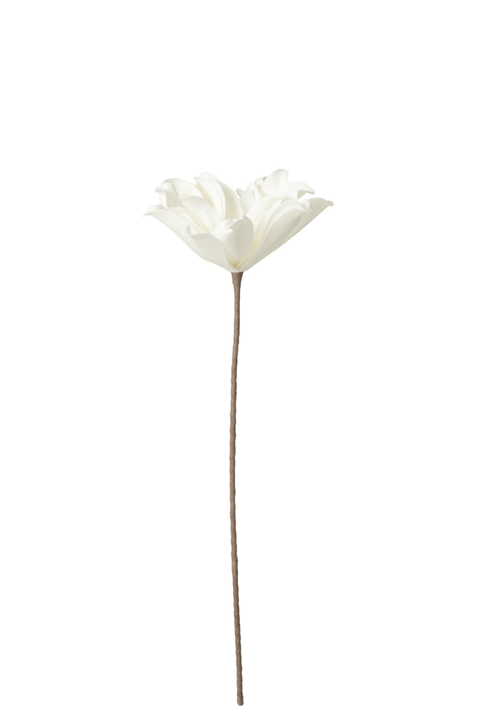[32939] Fleur blanche Eva 75cm