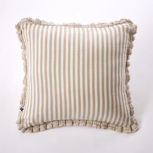 Coussin Romie ficelle - 45x45cm - Gaze de coton