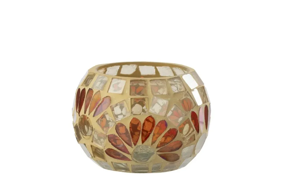 [62789] Photophore S Tons chauds - 9x6.5cm