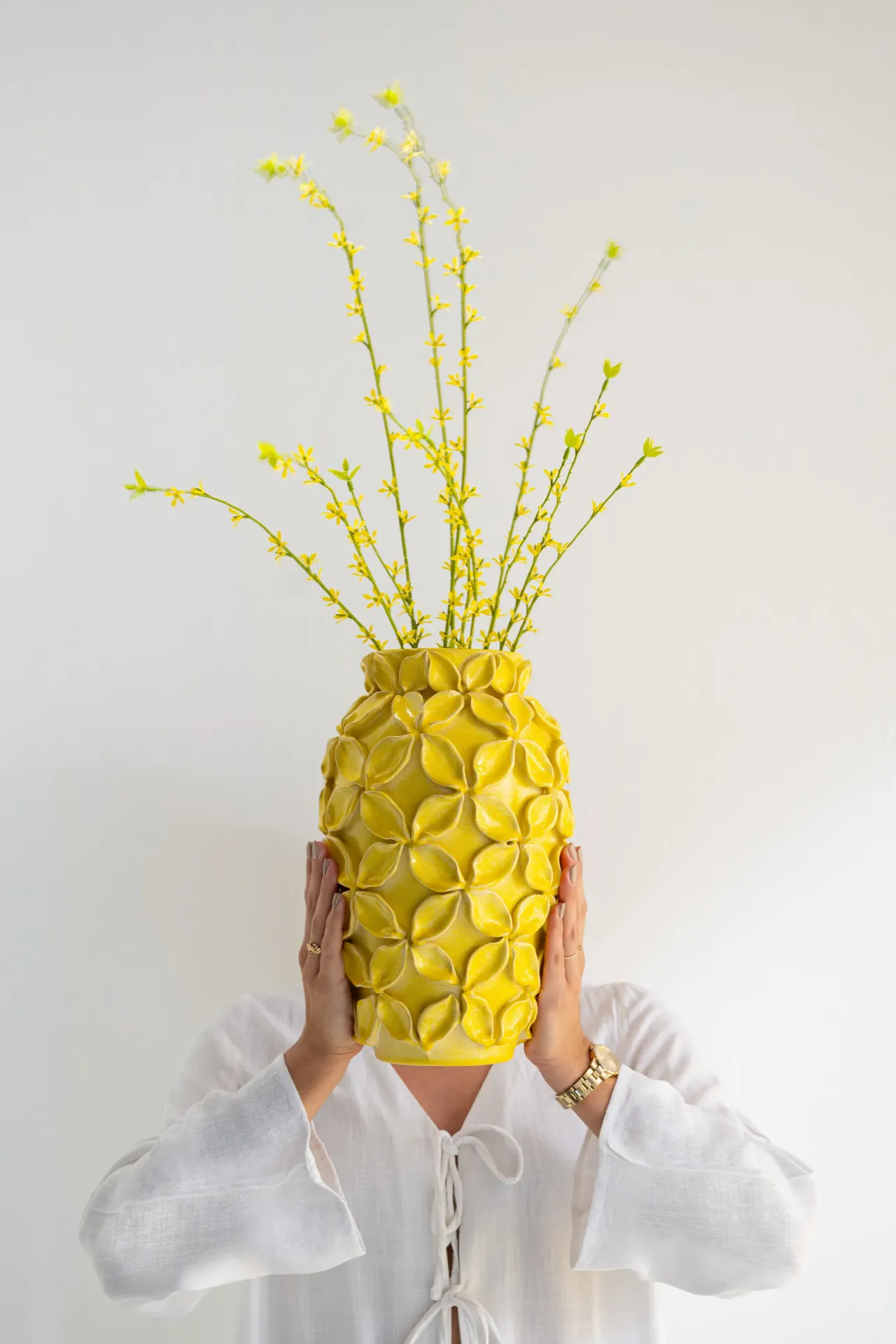 [63237] Vase Fleurs - Jaune