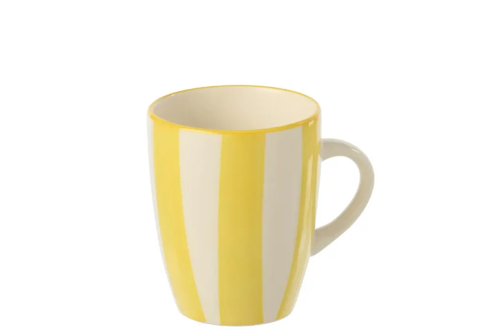 [64339] Mug ligné - Jaune