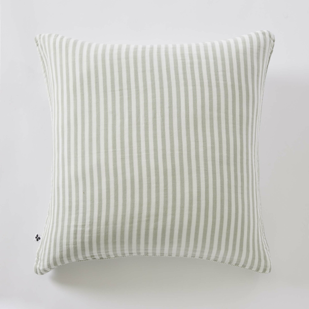 Taie d'oreiller 60x60cm - Romie Eucalyptus - Gaze de coton