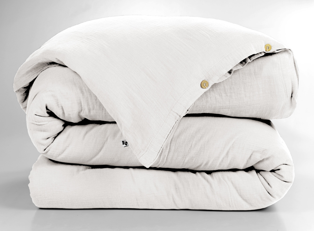Housse de couette Gaïa Chantilly - 260x240cm - Gaze de coton