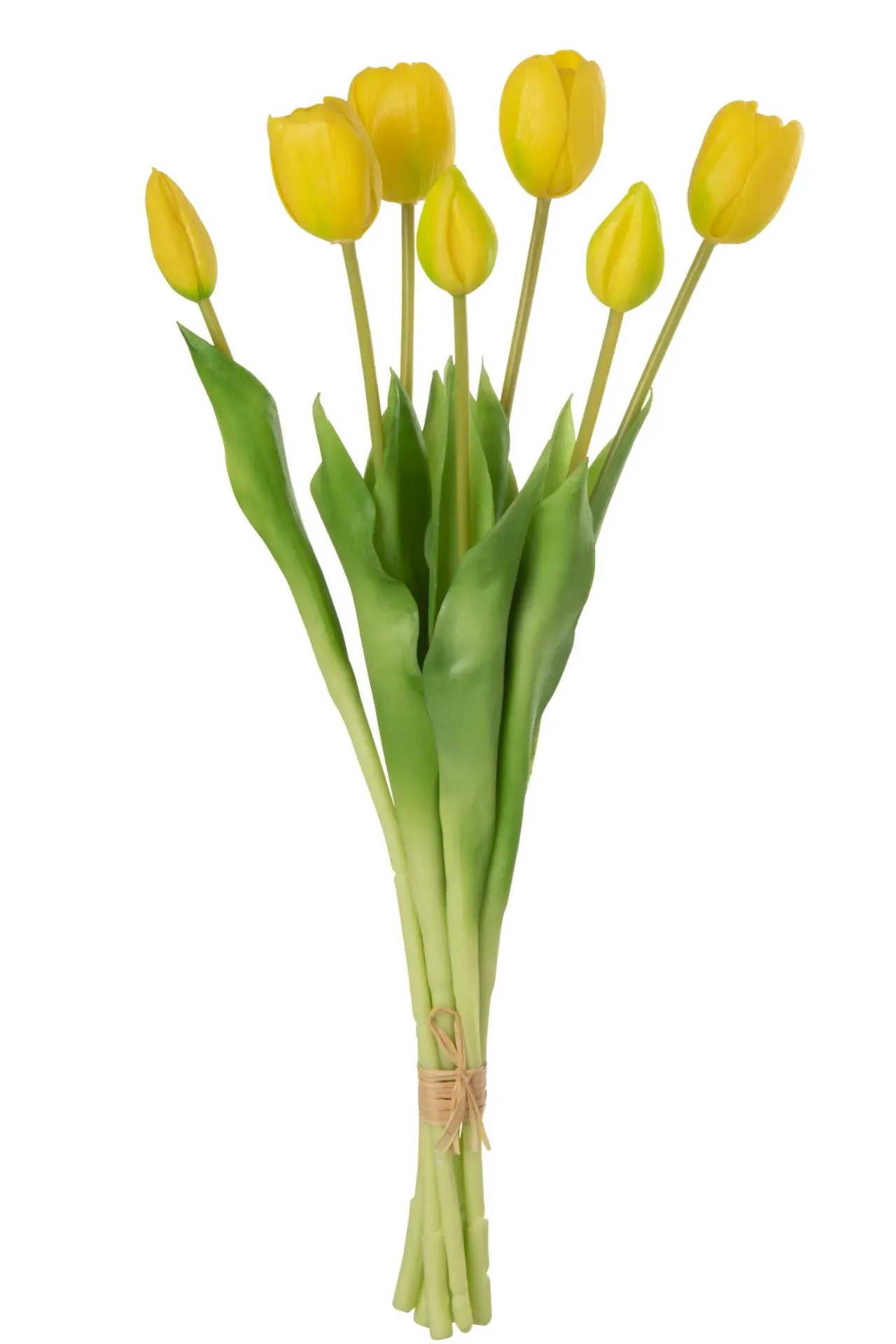 [32914] Bouquet de tulipes jaunes - 7 pièces