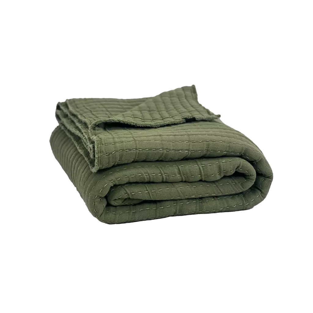 Couvre-lit TIVOLI 240x260cm - Kaki