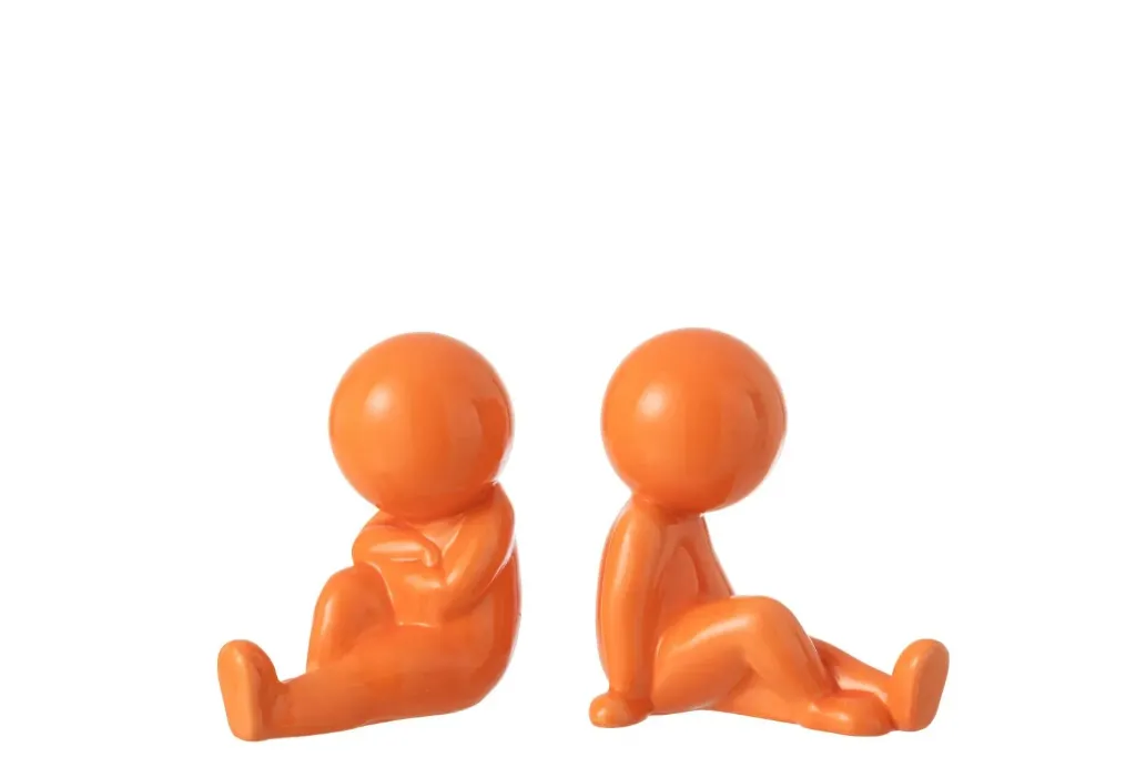 Petite figurine Marcel orange