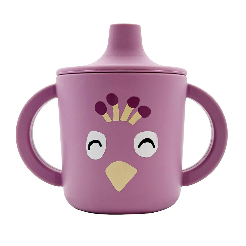 [96-466] Tasse d'apprentissage en silicone - Mrs.  Peacock