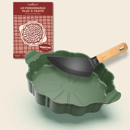 Le formidable plat à tarte - avec couteau - Fougère