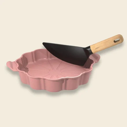 Le formidable plat à tarte - avec couteau - Guimauve