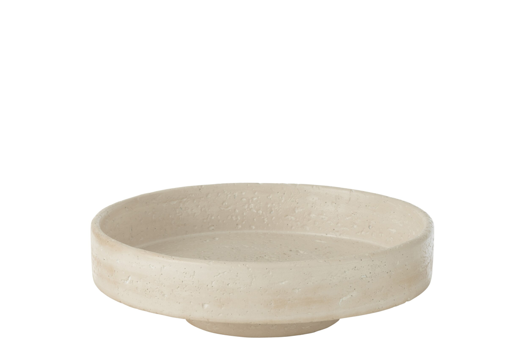 Plateau Olina crème 33x10cm