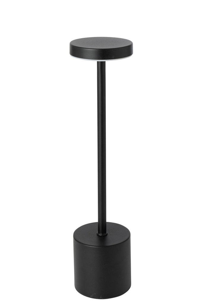 Lampe rechargeable en métal noir - 35cm
