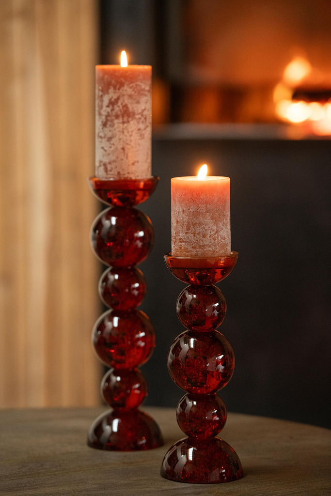 Chandelier en verre - Bronze - 10x35cm
