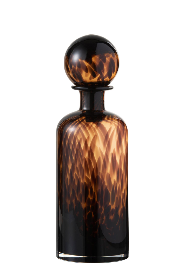 Vase bouteille M Marron (12x35cm)