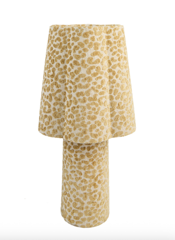 Lampe Ø25x50cm MUSABY - sable et vert olive