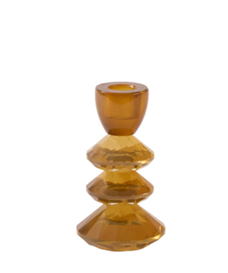 Chandelier en verre Ø8x14 cm ROVELO doré