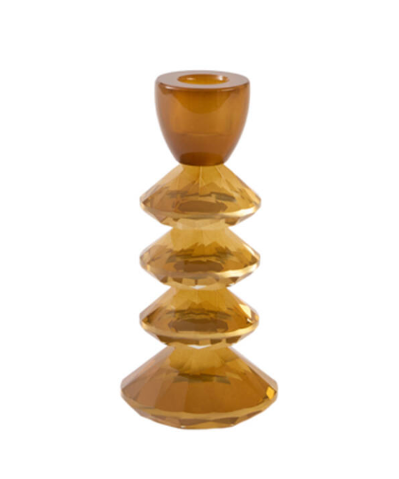 Chandelier en verre Ø8x17cm ROVELO doré