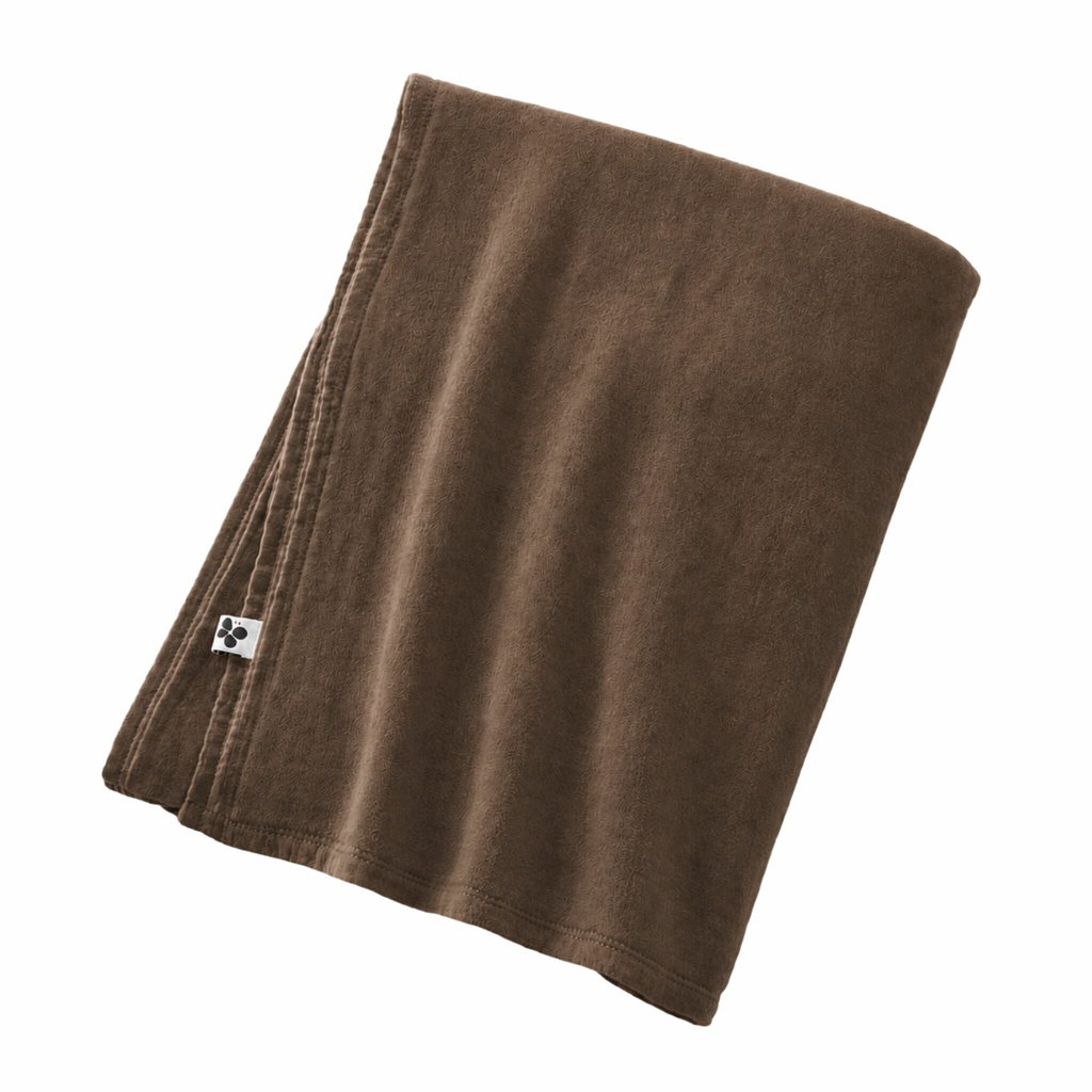 Nappe en gaze de coton 150x250cm - Gaia brun
