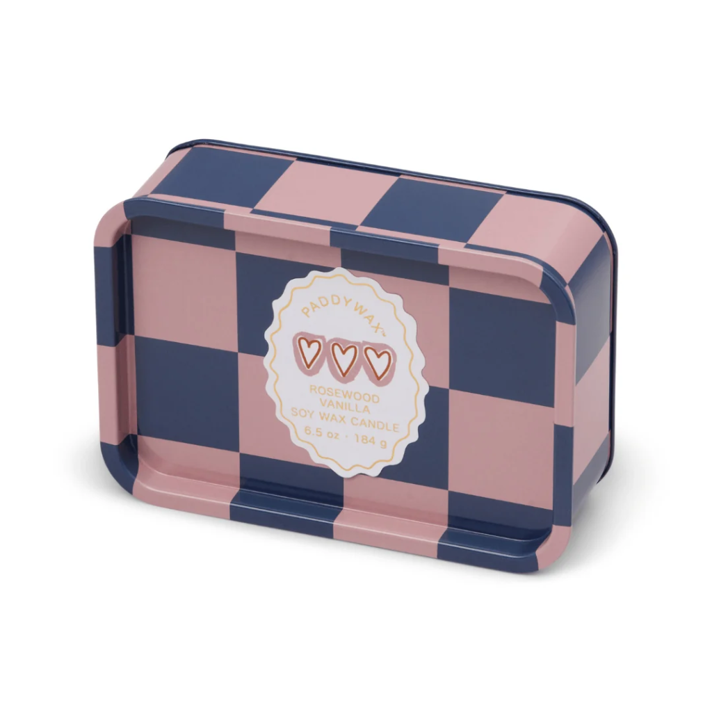 Bougie 184g A Dopo Hearts - boite de conserve - Rosewood vanilla