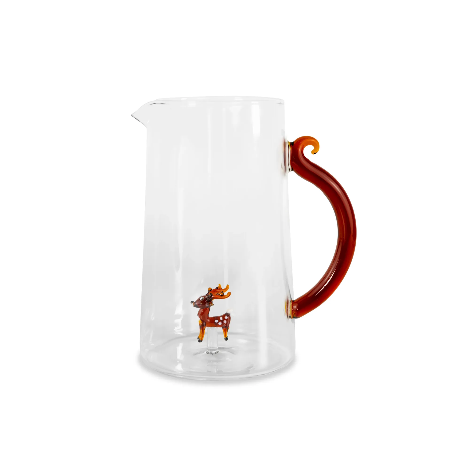 Carafe en verre borosilicate 1.5L - Décor renne