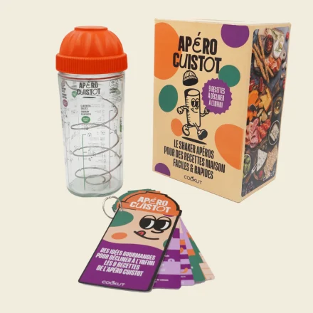 Apéro cuisto, shaker pour 9 préparations salées