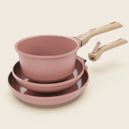 Batterie de cuisine amovible - Guimauve