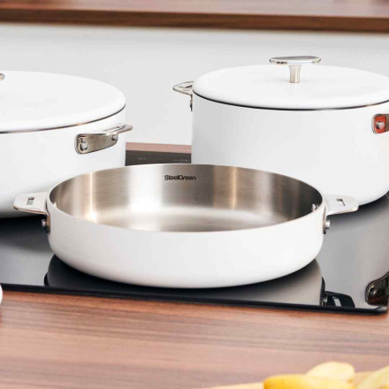 La merveilleuse poele inox - 24cm - Polaire