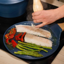 Poele plate 26cm - Myrtille