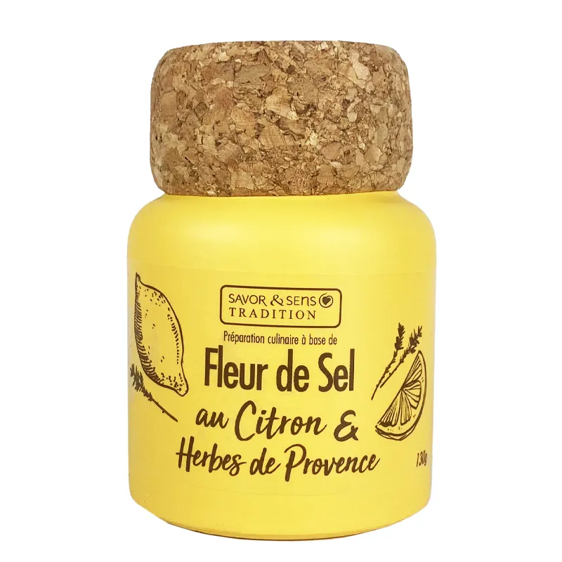 Fleur de sel citron et hebres de provence 130g