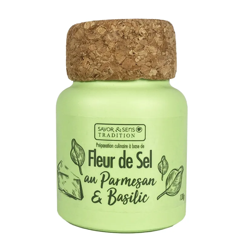 Fleur de sel parmesan et basilic 130g