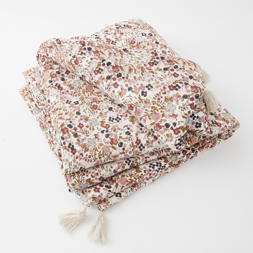 Bout de lit Capucine Pampa - 90x200cm - Gaze de coton