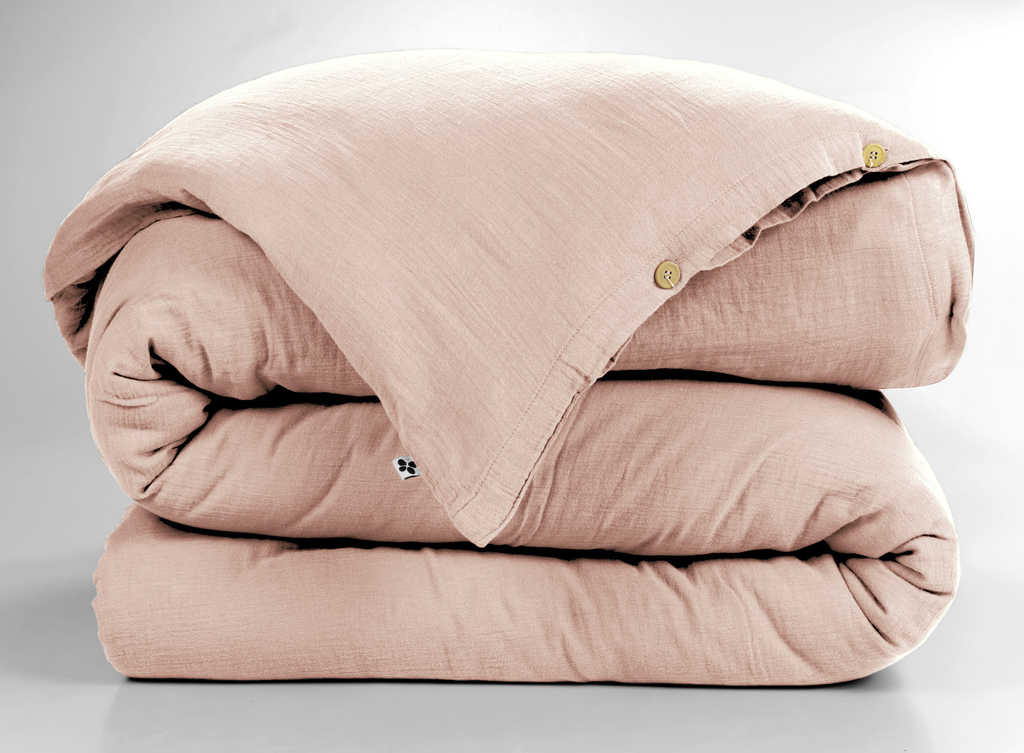 Housse de couette Gaïa Guimauve - 240x260cm - Gaze de coton