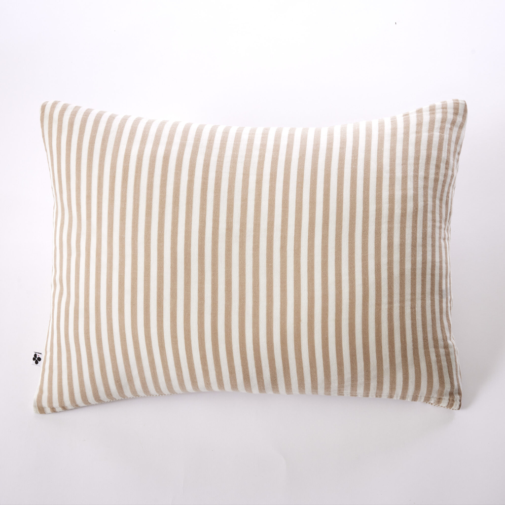 Taie d'oreiller Romie Ficelle - 50x70cm - Gaze de coton