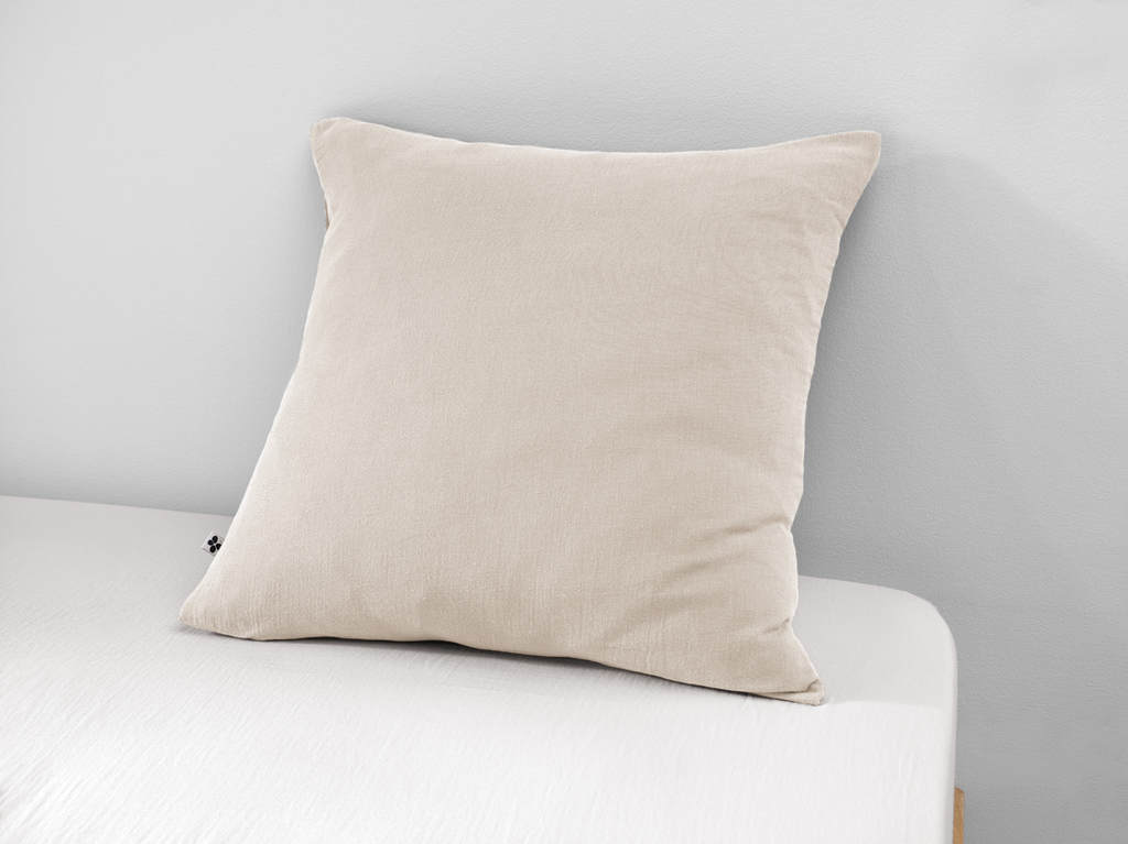 Taie d'oreiller Gaïa Pampa - 60x60cm - Gaze de coton