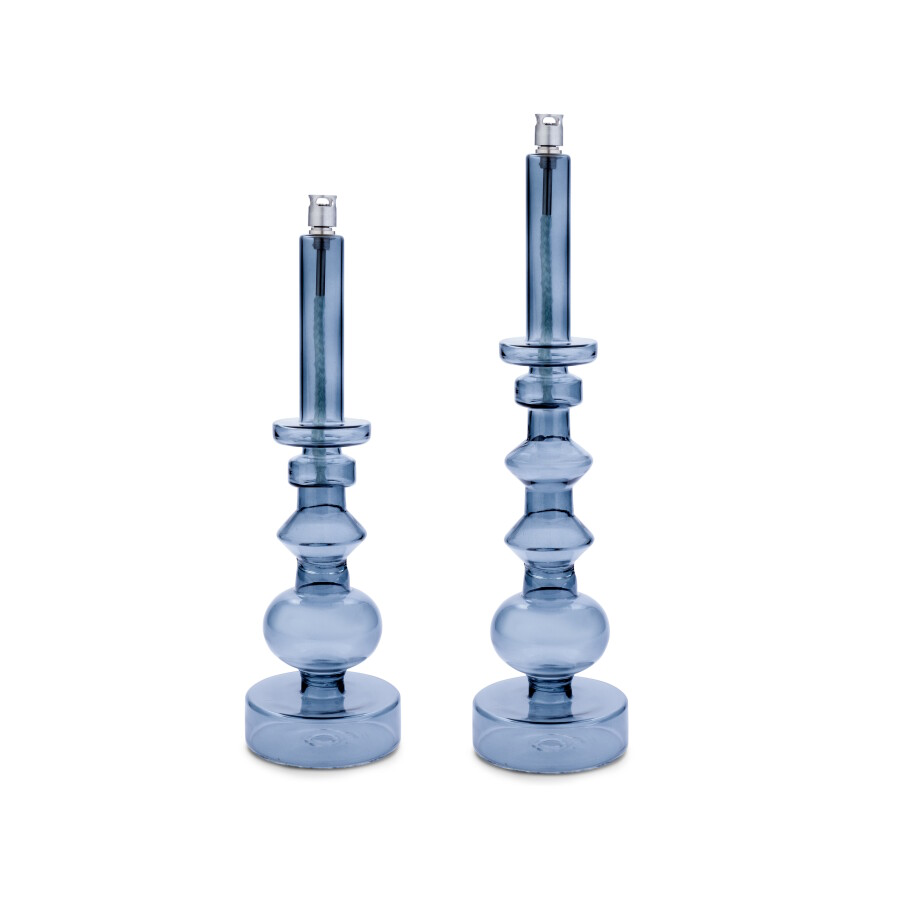 [1291] Lampe à huile Chandelier - Smoked noir (M)